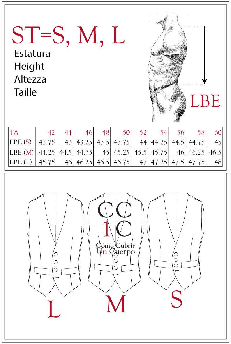 Estatura Chaleco Cómo cubrir un cuerpo
